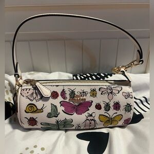 Coach Multicolor Butterfly Print Wristlet
